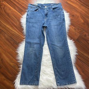 Sonoma Relaxed Straight Leg High Rise Jeans 34